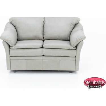 Garden District Leather Loveseat