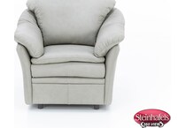 omnia leather grey chair  image z  