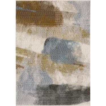 Hayden Beige/Blue/Brown Abstract Area Rug