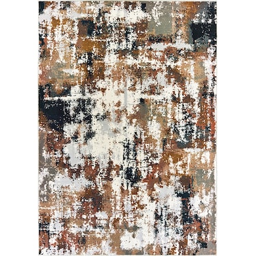 Bowen Brown/Black/Cream Area Rug