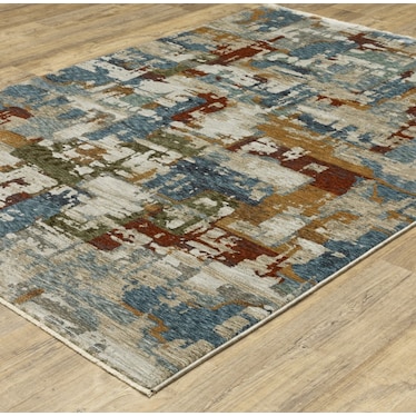 Hayden Beige/Multi Abstract Area Rug