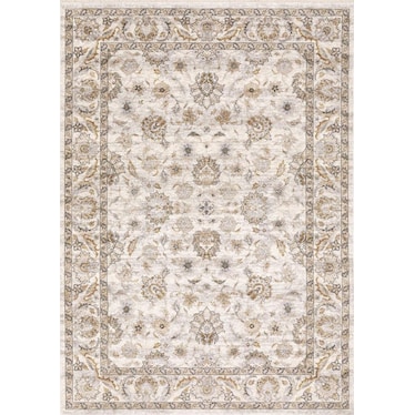 Maharaja Ivory/Grey Mahal Area Rug