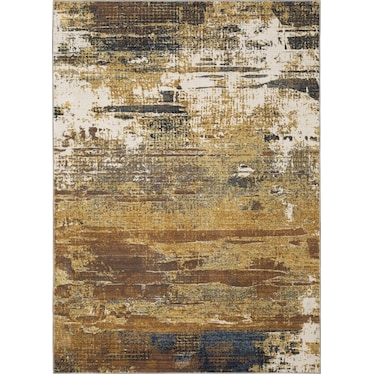 Caravan Gold/Beige Abstract Area Rug