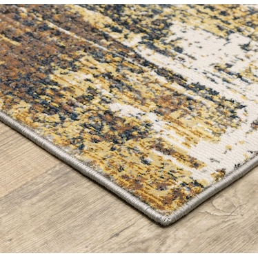 Caravan Gold/Beige Abstract Area Rug