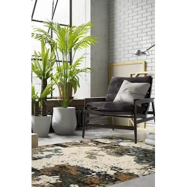 Evolution Cream/Tan/Green Area Rug