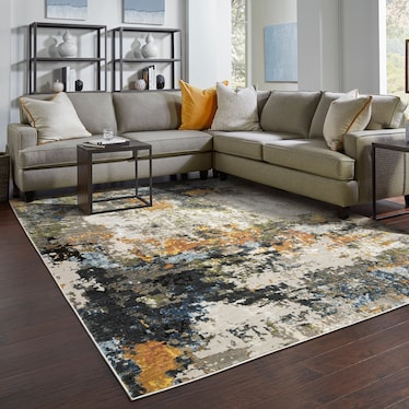 Caravan Green/Beige/Multi Area Rug