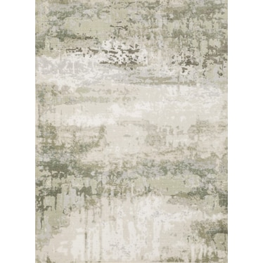 Caravan Green/Tan Abstract Area Rug