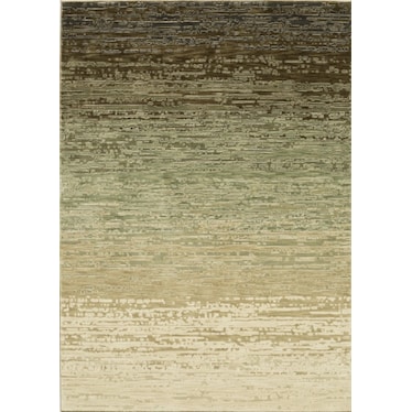 Reed Green/Tan/Brown Ombre Area Rug 7'10"W x 10'10"L