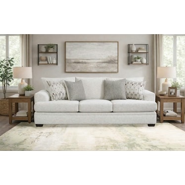 Caravan Green/Tan Abstract Area Rug