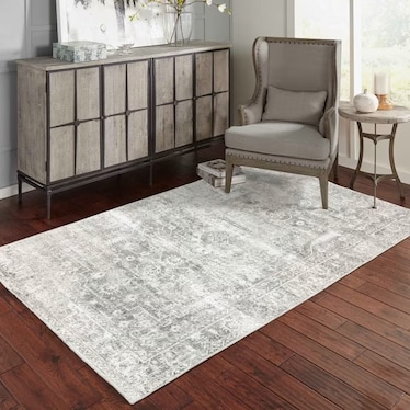 Malibu Grey/Ivory Area Rug