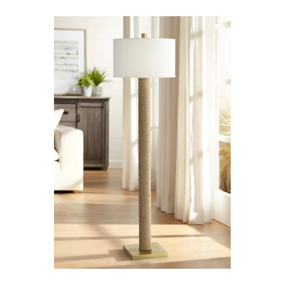 pacific coast lighting inc beige floor lamp   