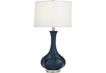 pacific coast lighting inc blue table lamp   