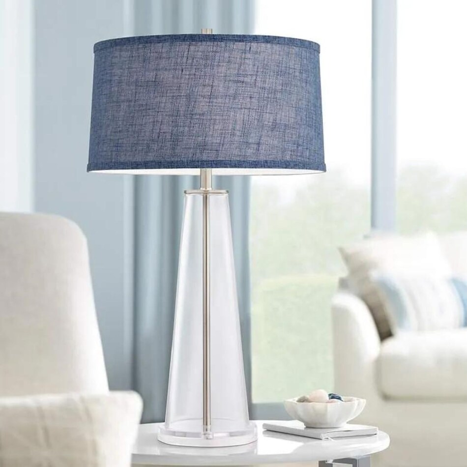 pacific coast lighting inc blue table lamp   
