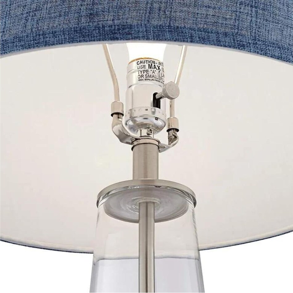 pacific coast lighting inc blue table lamp   