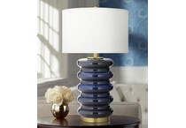 pacific coast lighting inc blue table lamp   