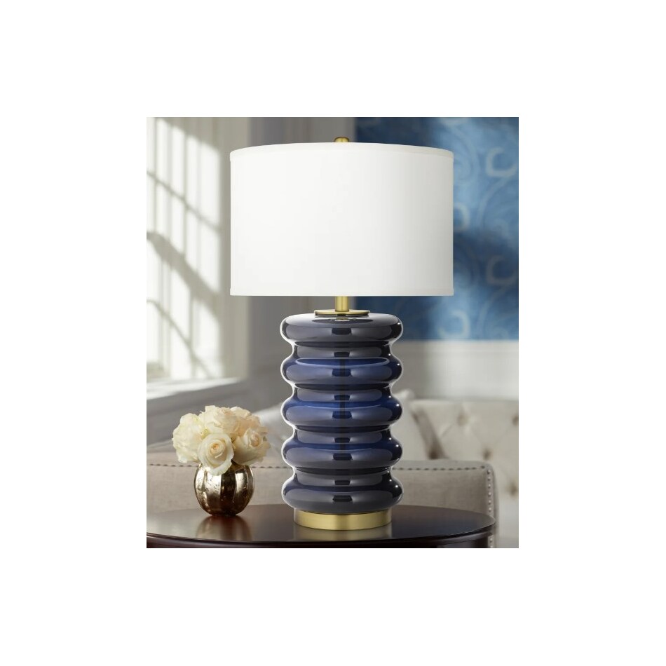 pacific coast lighting inc blue table lamp   