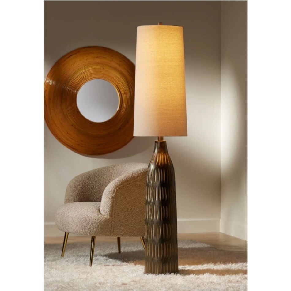 pacific coast lighting inc brown floor lamp   
