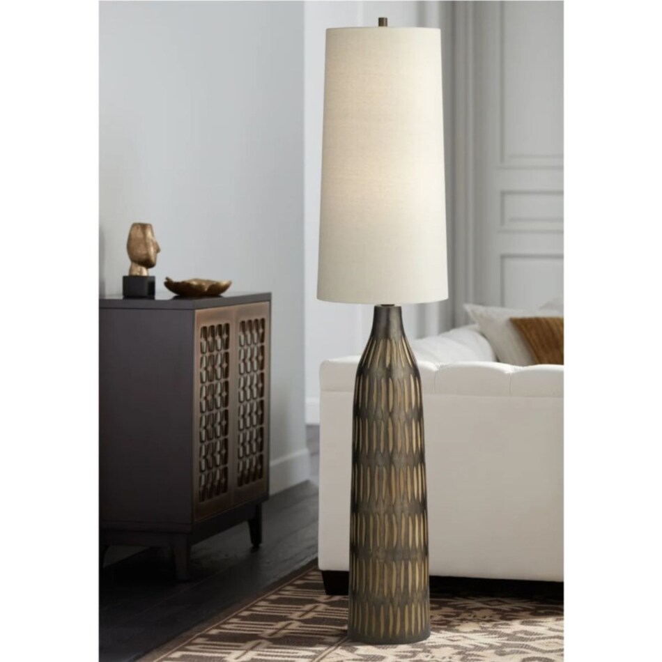 pacific coast lighting inc brown floor lamp   