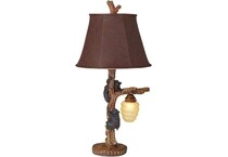 pacific coast lighting inc brown table lamp   