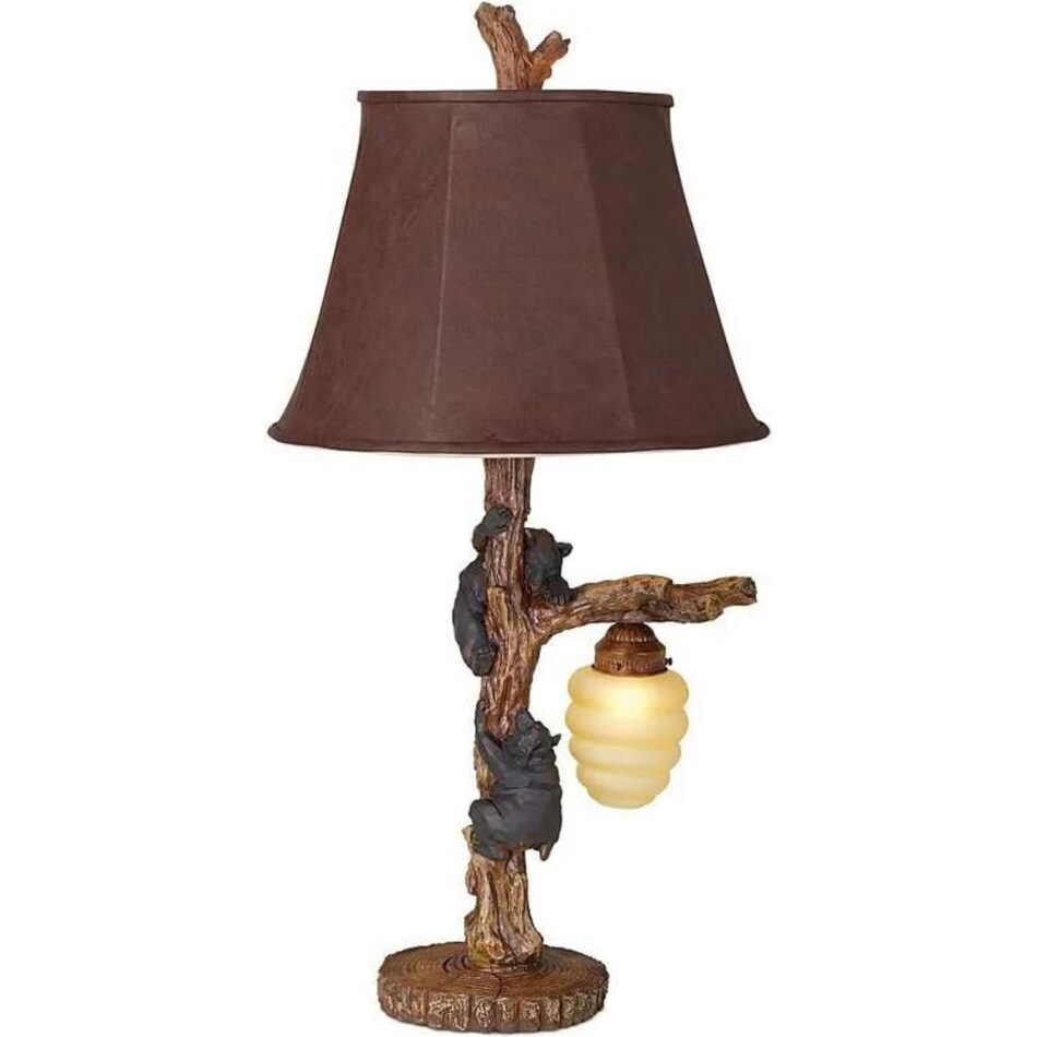 pacific coast lighting inc brown table lamp   