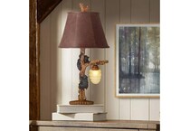 pacific coast lighting inc brown table lamp   