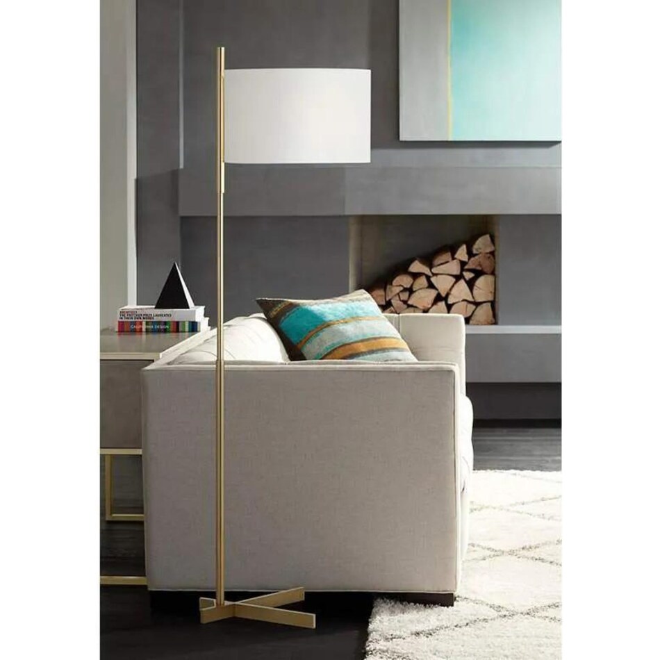 pacific coast lighting inc gold floor lamp   
