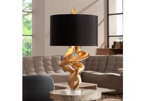 pacific coast lighting inc gold table lamp   