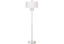 pacific coast lighting inc silver floor lamp   