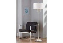 pacific coast lighting inc silver floor lamp   