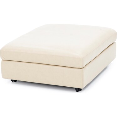 Custom Style Solutions Leather Storage Ottoman
