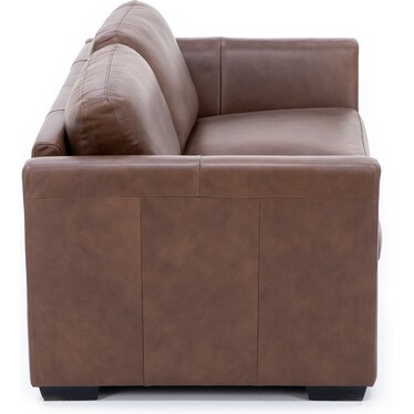 Custom Style Solutions Leather Angle Arm Loveseat