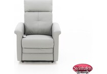 palliser furniture upholstery ltd grey recliner  image   