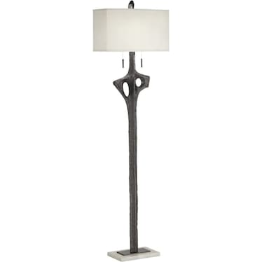 Black Sculpture Floor Lamp 66.75"H