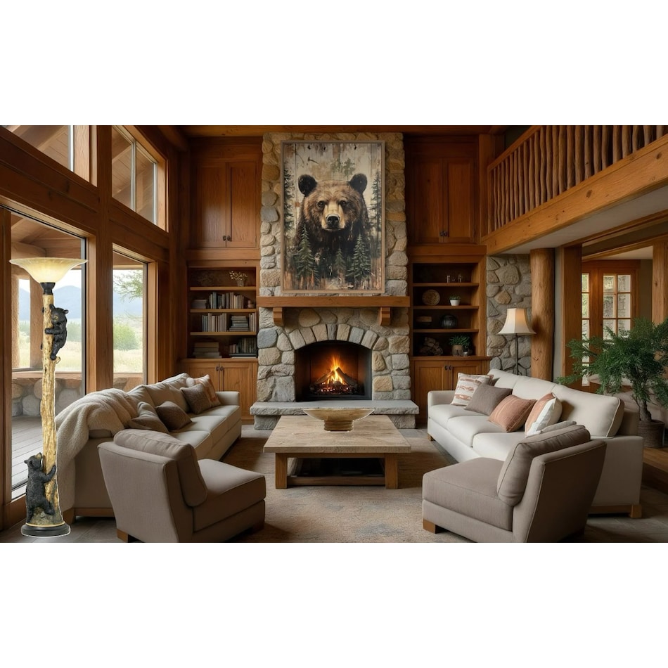 pcst black torchiere   