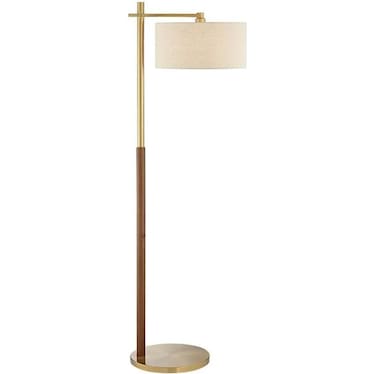 Antique Brass Floor Lamp 67"H