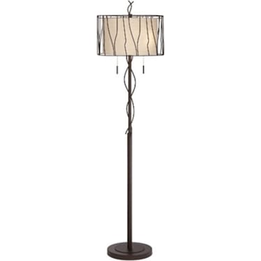 Bronze Metal Vine Floor Lamp 66"H