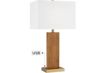 pcst brown table lamp   