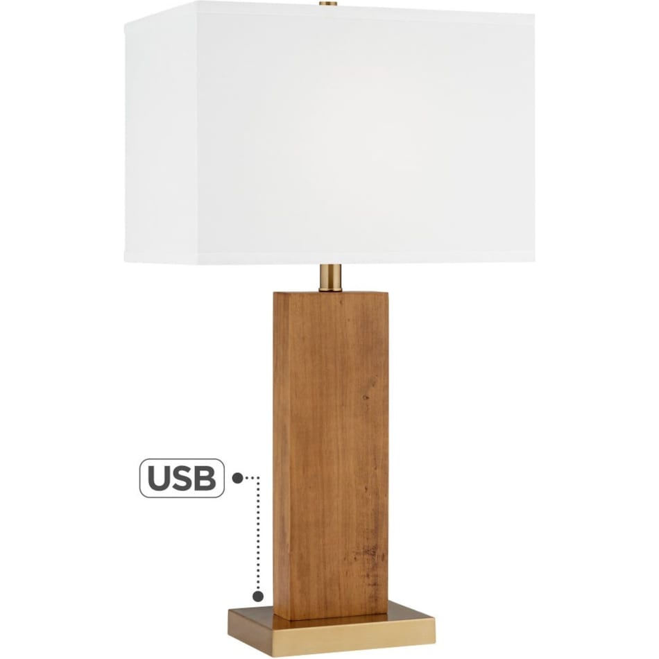 pcst brown table lamp   