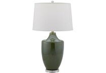 pcst green table lamp   