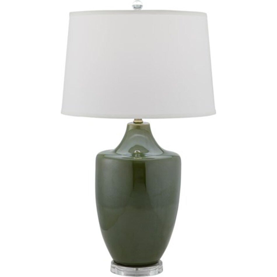 pcst green table lamp   