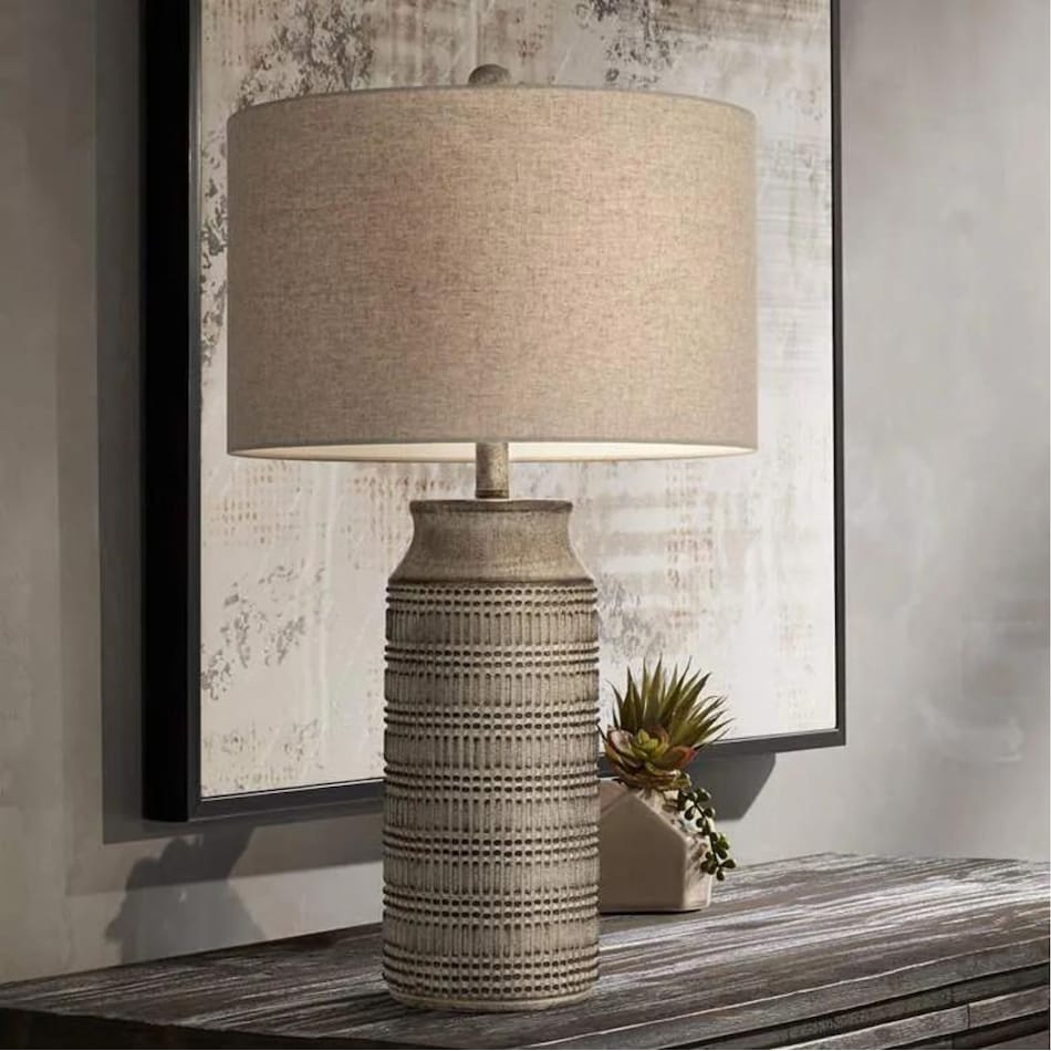 pcst grey table lamp   