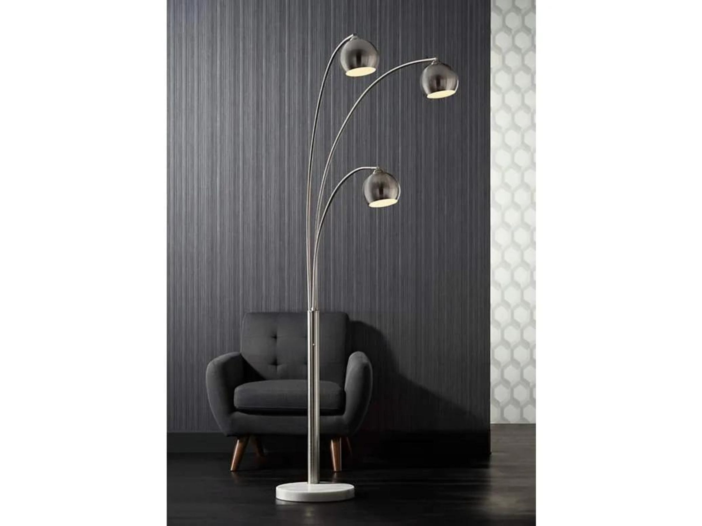 Crosstown 3-Lite Silver Arc Lamp 83 Crosstown 3-Lite Silver Arc Lamp 83