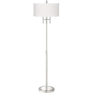 Nickel Floor Lamp 66"H