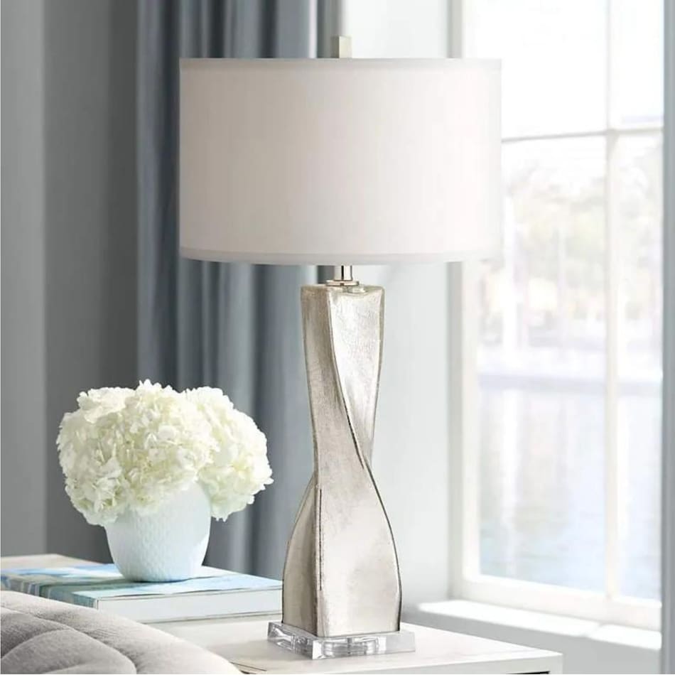 pcst silver table lamp   