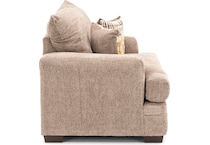 peak brown chair and a half   