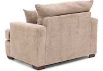 peak brown chair and a half   