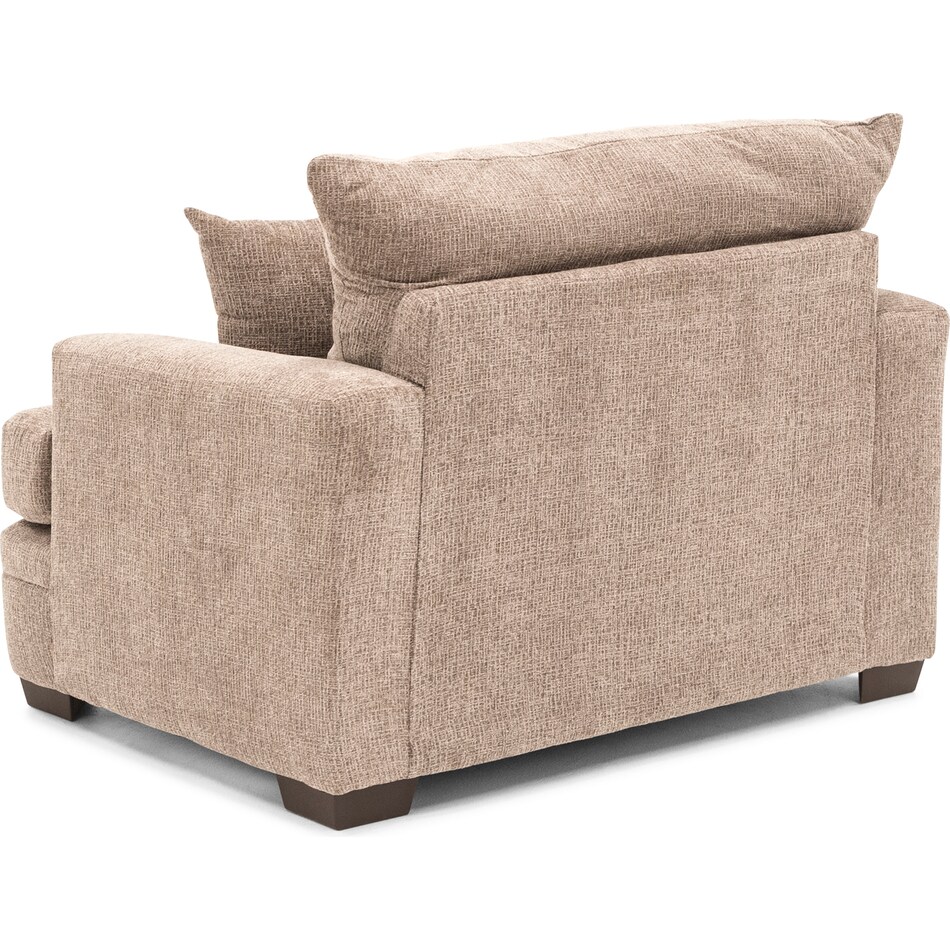 peak brown chair and a half   