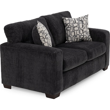 Zoe Loveseat in Charcoal