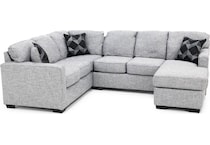 peak grey sta fab sectional pieces zpkg  