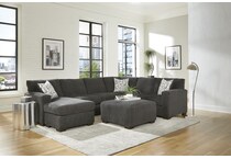 peak grey sta fab sectional pieces zpkg  
